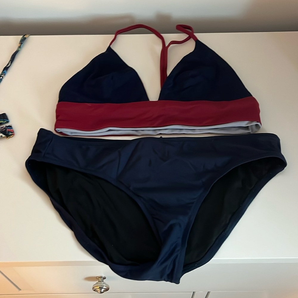 Jcrew color block bikini